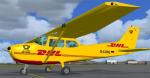 FSX Cessna 172 Deutsche Lufthansa Schulungsflugzeug & DHLTextures
